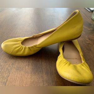 J.Crew leather ballet flats